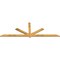 Ekena Millwork Kennewick Rough Sawn Timber Gable Bracket, Western Red Cedar, 108"W x 36"H x 2"D x 4"F, 8/12 Pitch GBW108X36X0204KEN00RWR - alternate 2